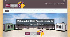 Desktop Screenshot of kleinparadijs.nl